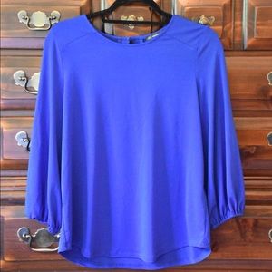 NWOT Royal Blue 3/4 Sleeve Blouse